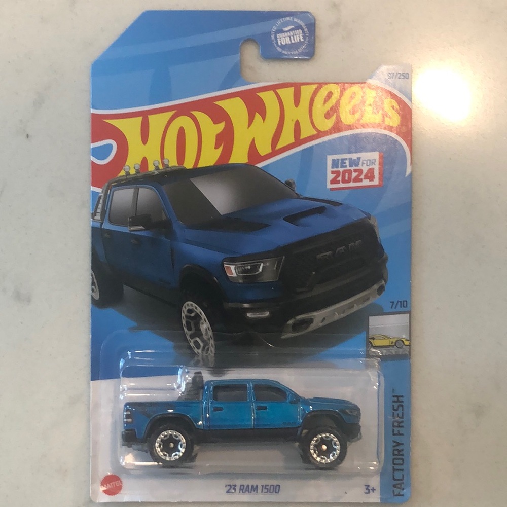 Blue '23 Ram 1500 Toy Truck